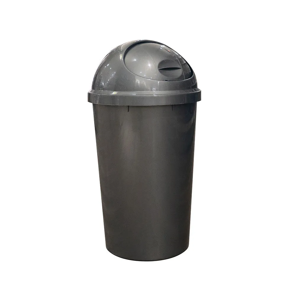 25L Dome Lid Dustbin Grey
