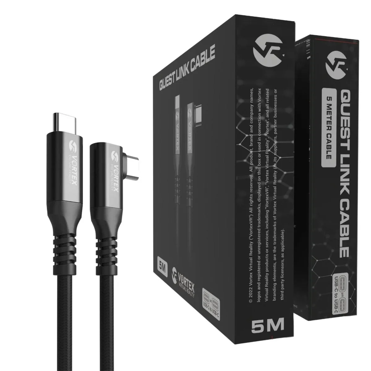 5m cable from VortexVR USB-C to Meta Quest Link | to Quest 3S Quest 3 Quest 2
