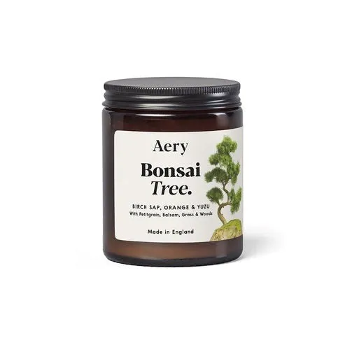 Aery Living: Botanical 140g Candle Jar - Bonsai Tree