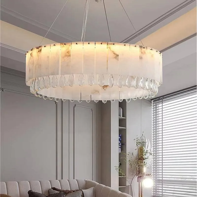 Crystal marble chandelier