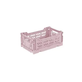 Foldable Storage Bins, Plastic Crate for Storage, Collapsible Crate, Utility Stackable Box Small Cherry Blossom