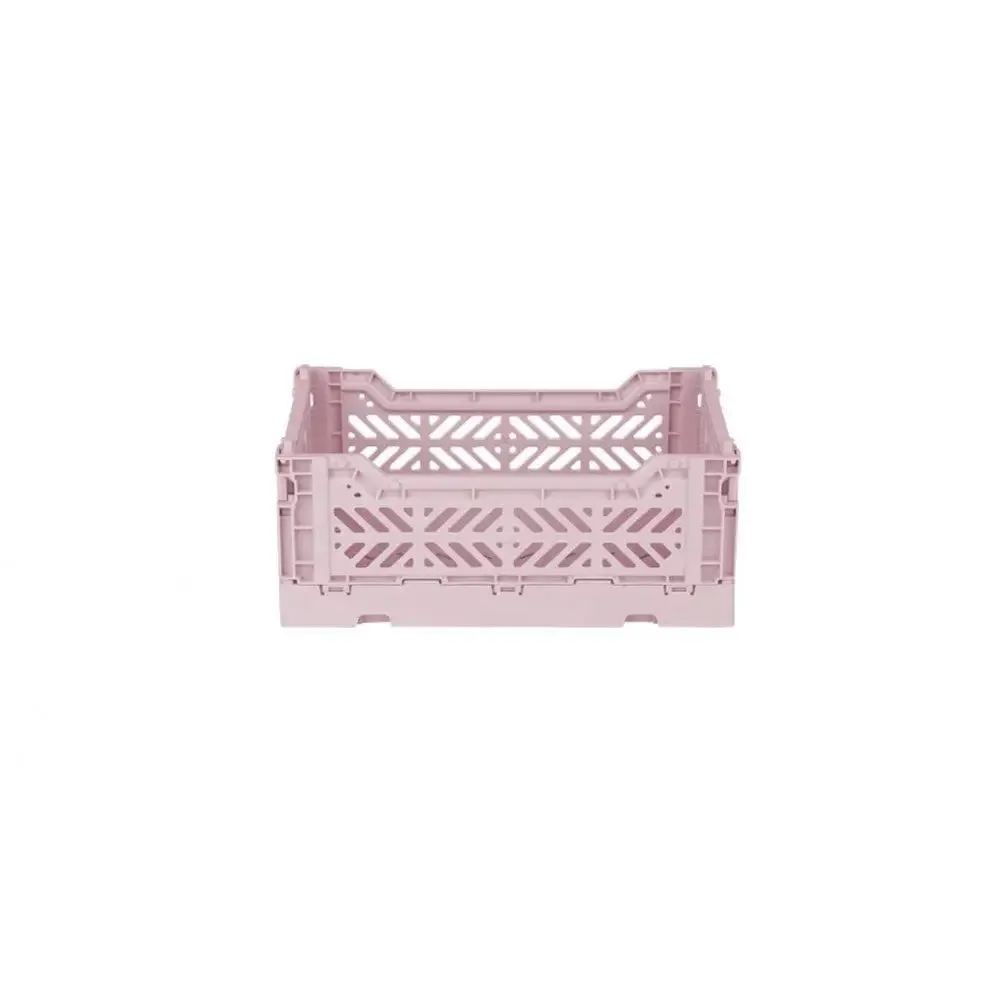 Foldable Storage Bins, Plastic Crate for Storage, Collapsible Crate, Utility Stackable Box Small Cherry Blossom