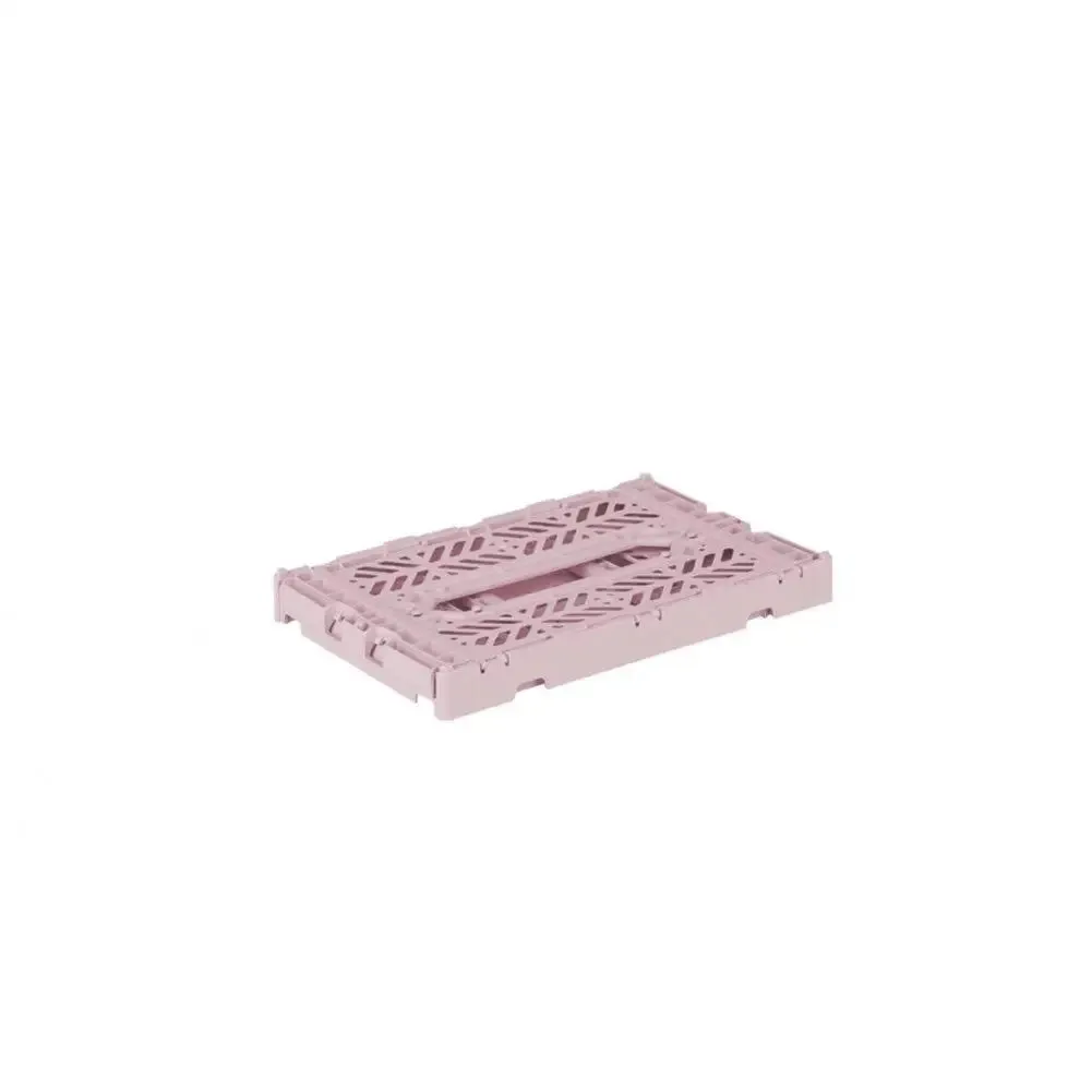 Foldable Storage Bins, Plastic Crate for Storage, Collapsible Crate, Utility Stackable Box Small Cherry Blossom