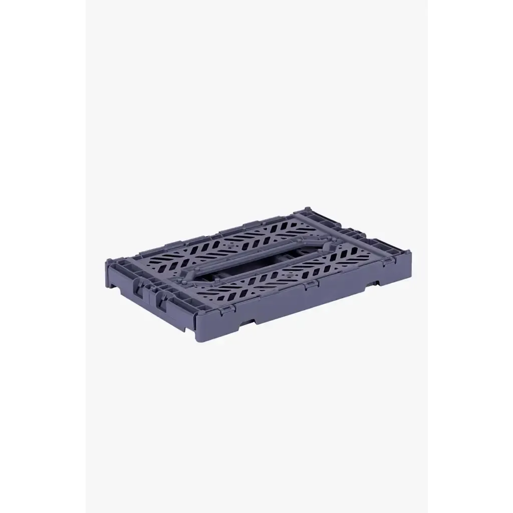 Foldable Storage Bins, Plastic Crate for Storage, Collapsible Crate, Utility Stackable Box Small Cobalt Blue
