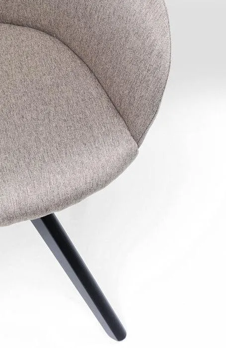 Lady Loco Taupe Swivel Armchair