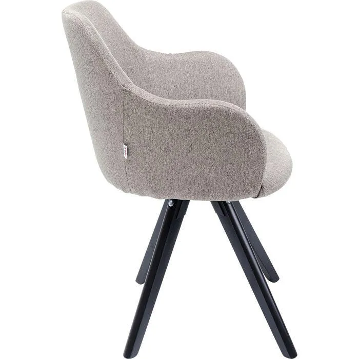 Lady Loco Taupe Swivel Armchair