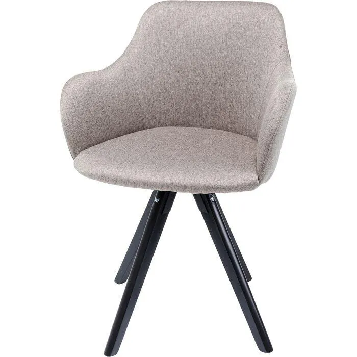 Lady Loco Taupe Swivel Armchair