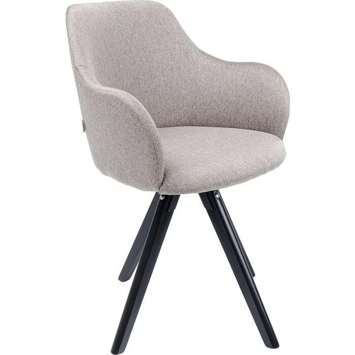 Lady Loco Taupe Swivel Armchair