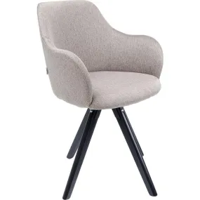 Lady Loco Taupe Swivel Armchair
