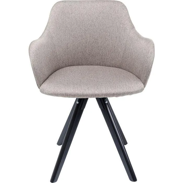 Lady Loco Taupe Swivel Armchair