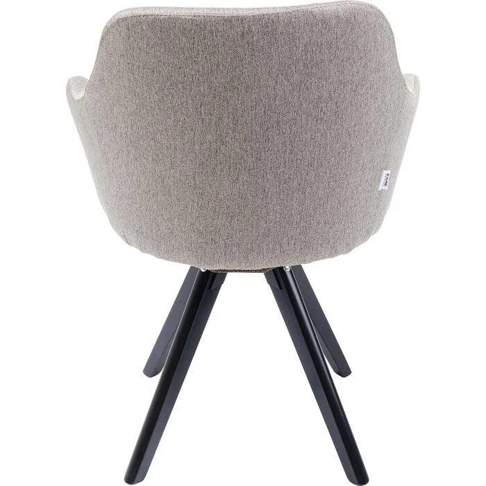 Lady Loco Taupe Swivel Armchair
