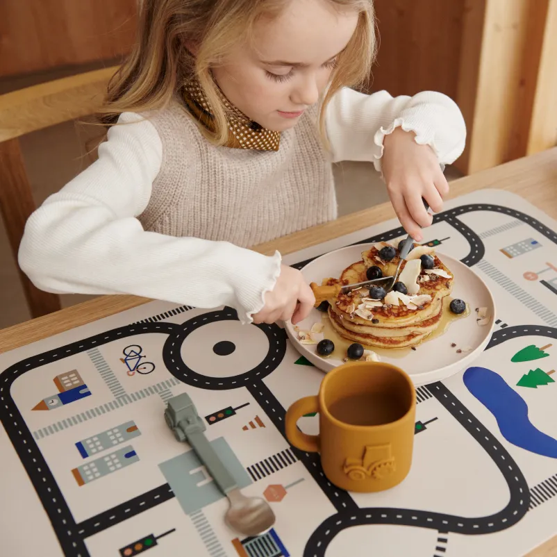 Liewood Tove Cutlery Set Blue Fog Mix
