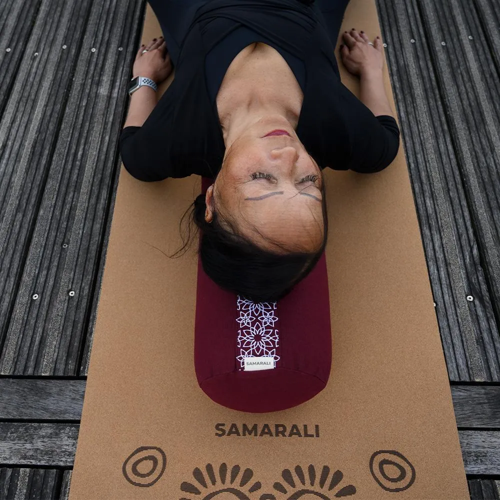Meditation mat Samarali Zabuton Maroon, red