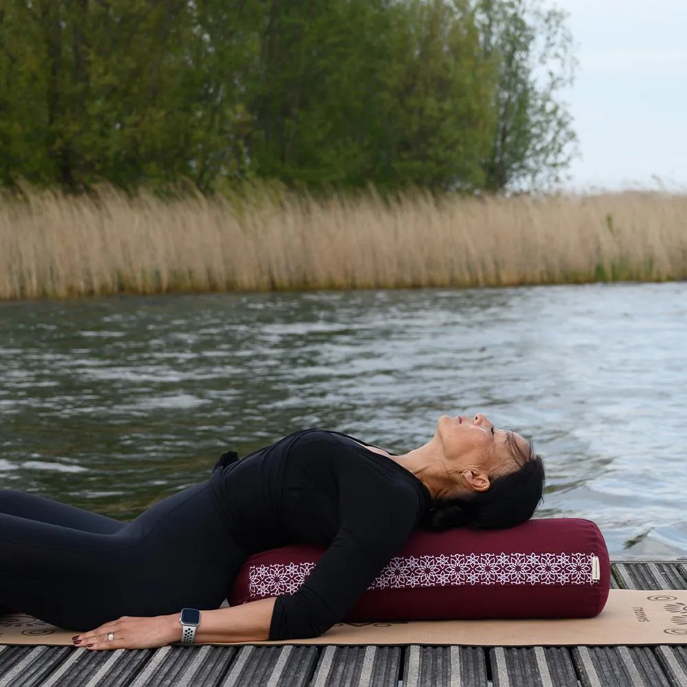 Meditation mat Samarali Zabuton Maroon, red