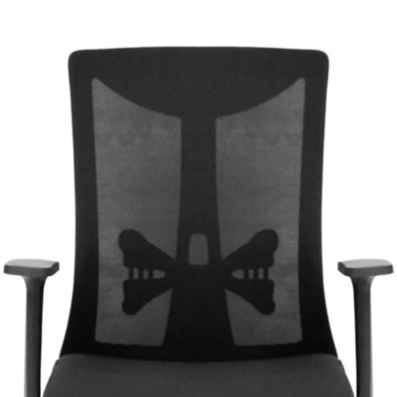 Medium-Back Comfortable Visitor Mesh Office Chair 1988D Black