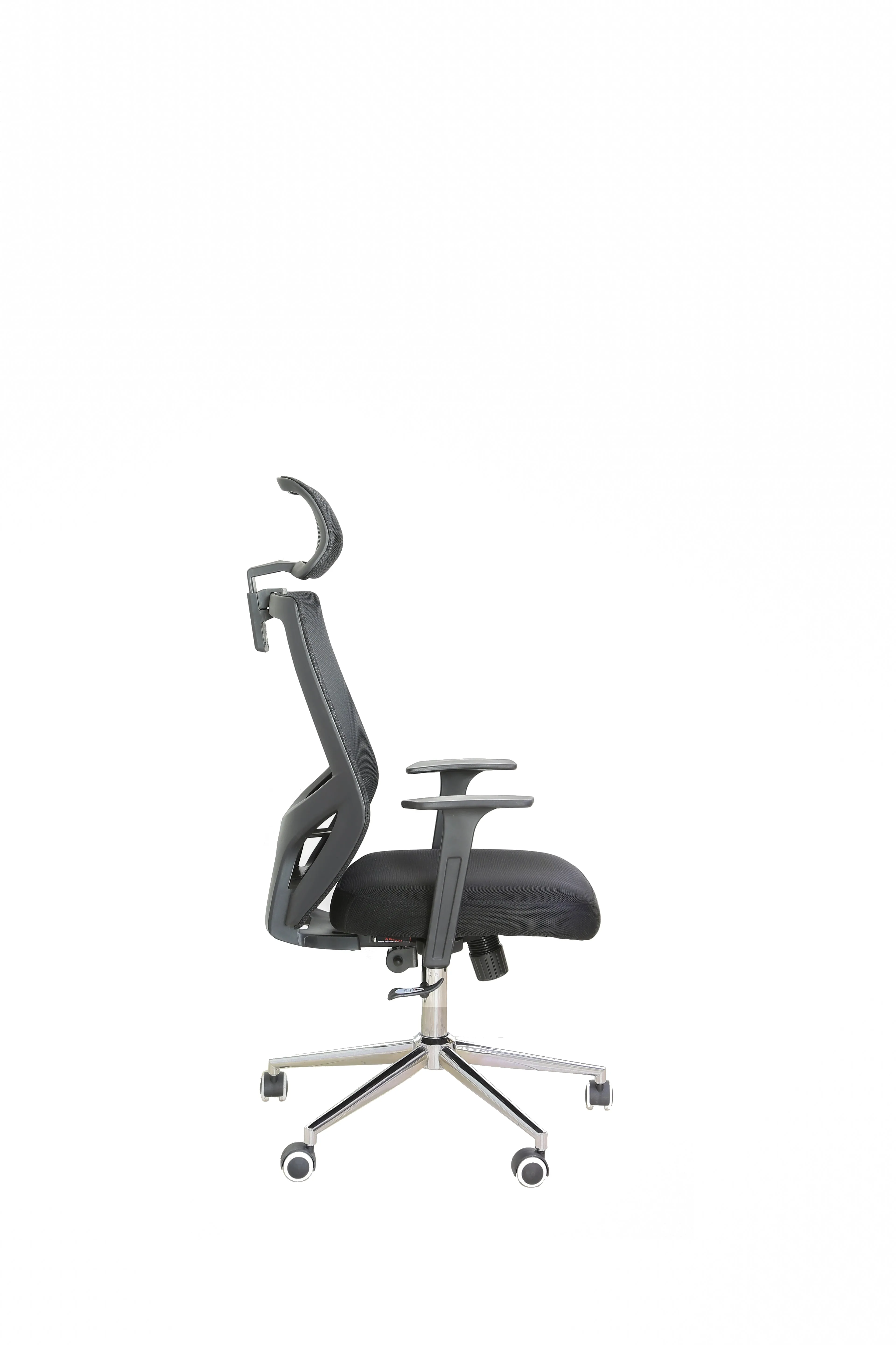 Office Desk Mash Chair, Ergonomic Computer Office Mash Chair with Adjustable Headrest and Lumbar Support, High Back Executive Swivel Chair Black - AFT9605HBL-Black