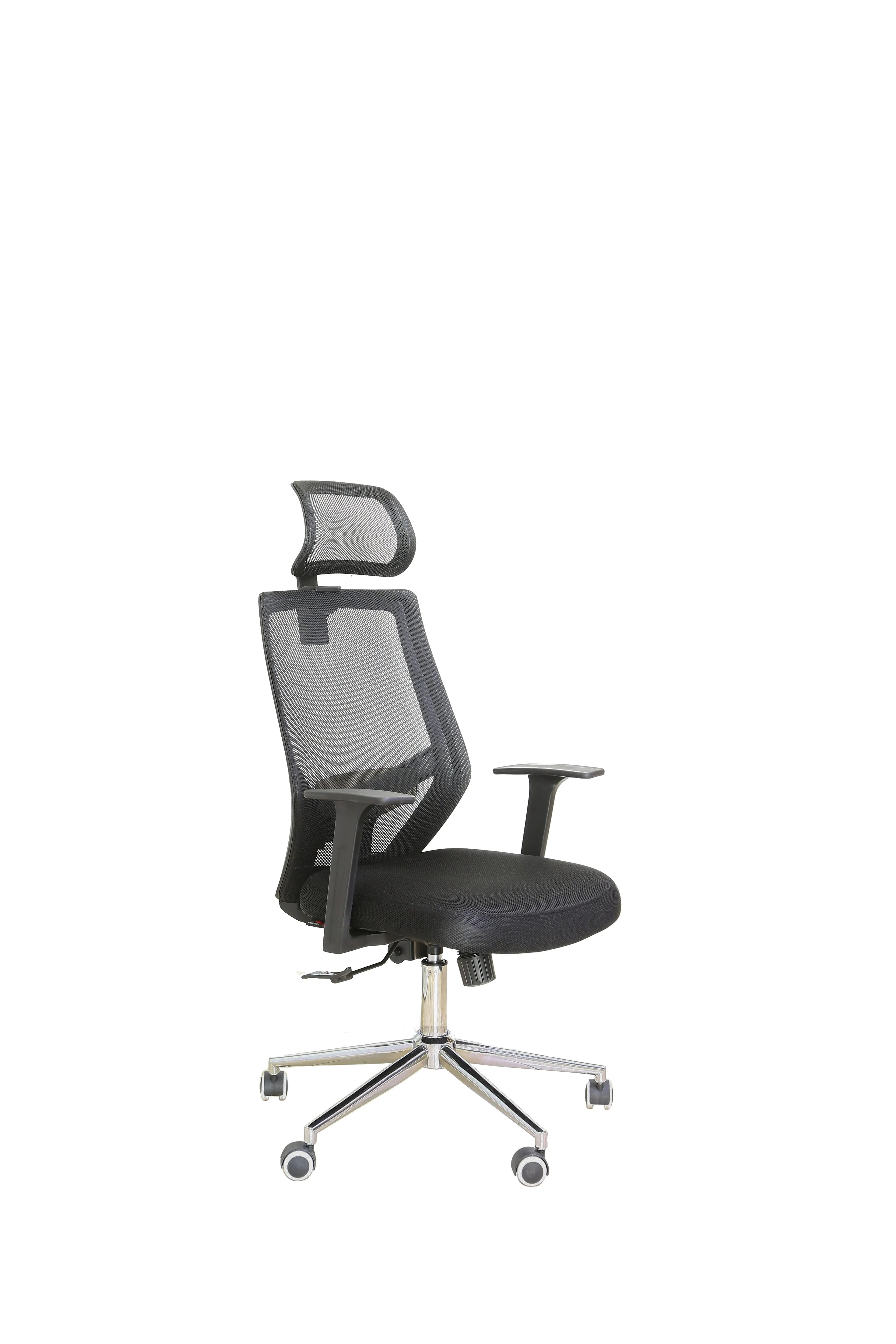 Office Desk Mash Chair, Ergonomic Computer Office Mash Chair with Adjustable Headrest and Lumbar Support, High Back Executive Swivel Chair Black - AFT9605HBL-Black
