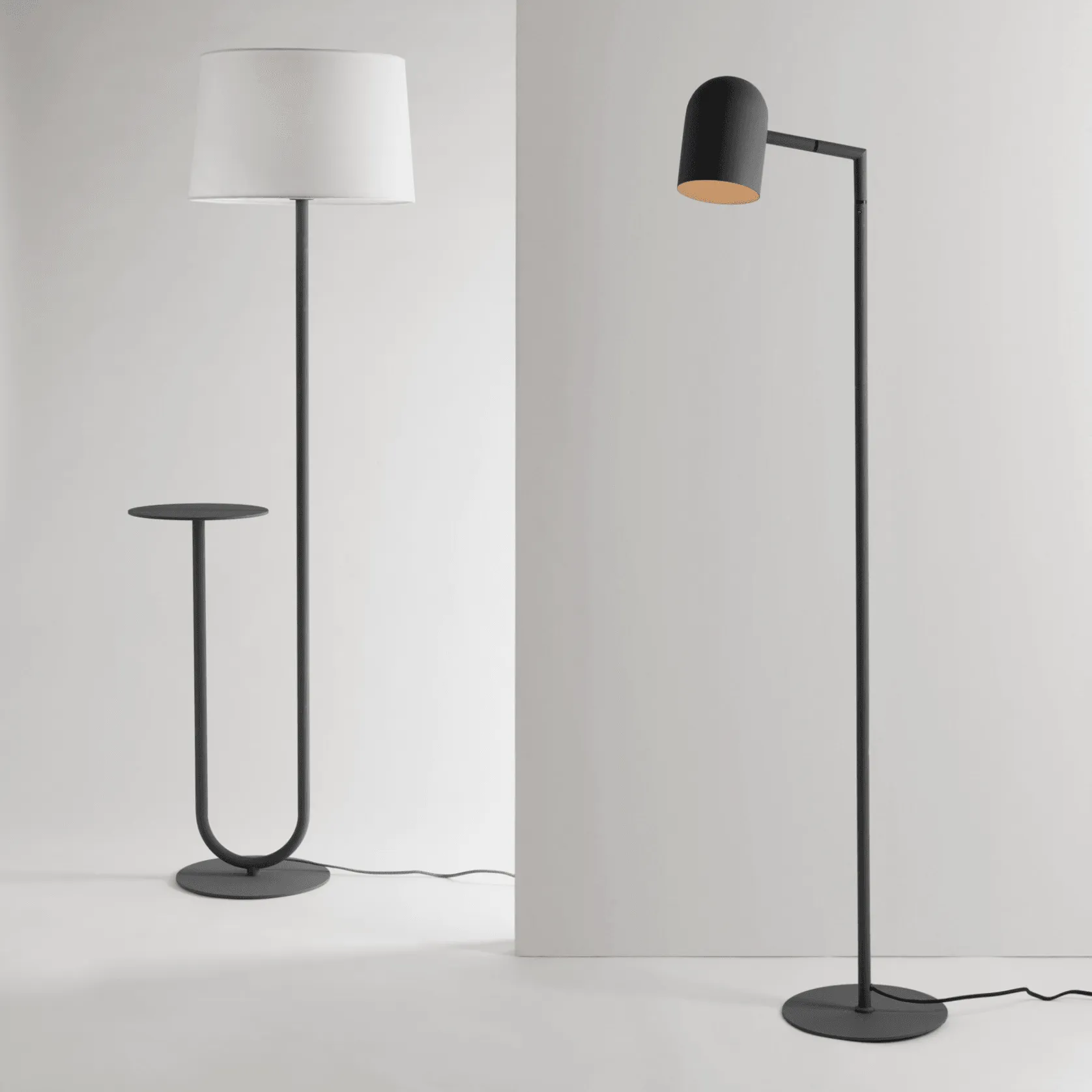 Pia Floor Lamp | Charcoal